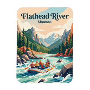 Flathead River Montana, USA Magnet