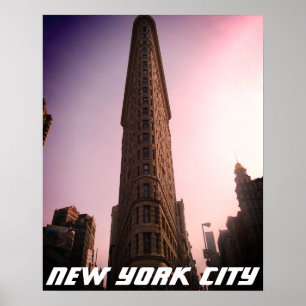 Flatiron Bezirk, New York, NY - Galan-Künste Poster