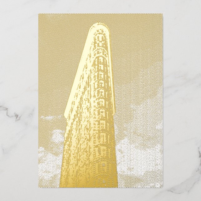 Flatiron-Gebäude Folieneinladung (Vorderseite)