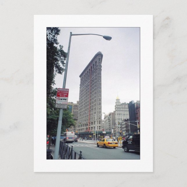 Flatiron Gebäude & Madison Square Postkarte (Vorderseite)