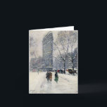 FLATIRON GEBÄUDE NEW YORK CITY FEIERTAGSKARTE<br><div class="desc">NEW YORK: FLATIRON,  1919. "Madison-Quadrat (Flatiron Gebäude)." Ölmalerei vom Typ Wiggins,  1919.</div>