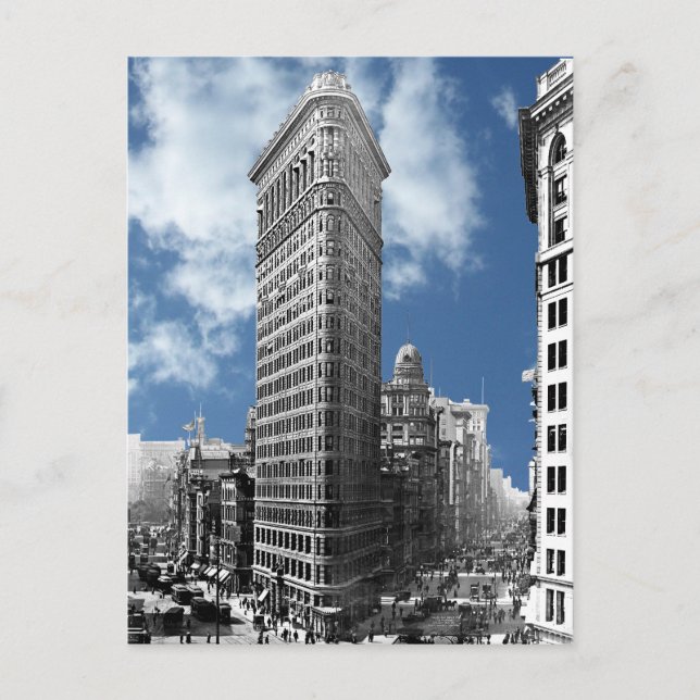 Flatiron Gebäude New York City Postkarte (Vorderseite)