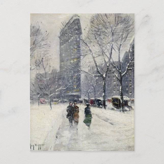 FLATIRON GEBÄUDE NEW YORK CITY POSTKARTE (Vorderseite)