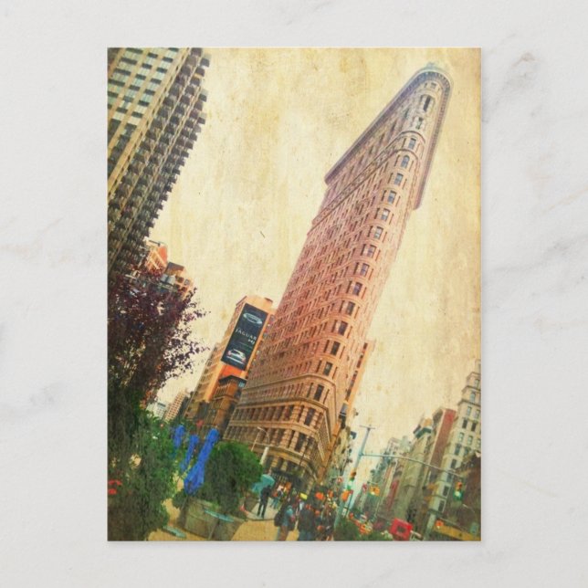 Flatiron-Gebäude Postkarte (Vorderseite)