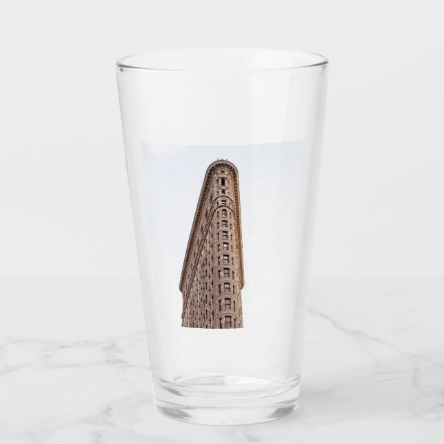 Flatiron-Gebäude-Postkarte Glas (Vorderseite)