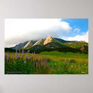 Flatironen aus Chautauqua - Boulder, Colorado Poster
