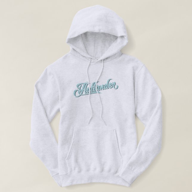 Flatlander Hoodie, Mittlerer Westen, Illinois, Mic Hoodie (Design vorne)