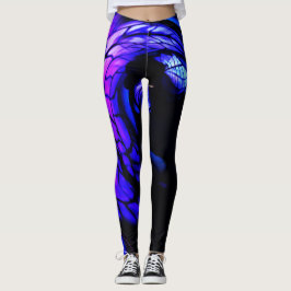 Flattern-Glühen in der Nacht Leggings