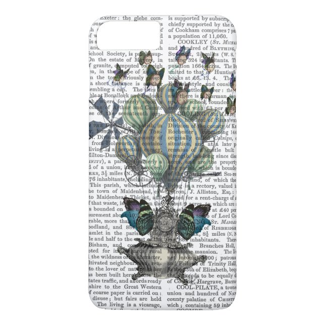 Flattern-Zeit Case-Mate iPhone Hülle (Rückseite)