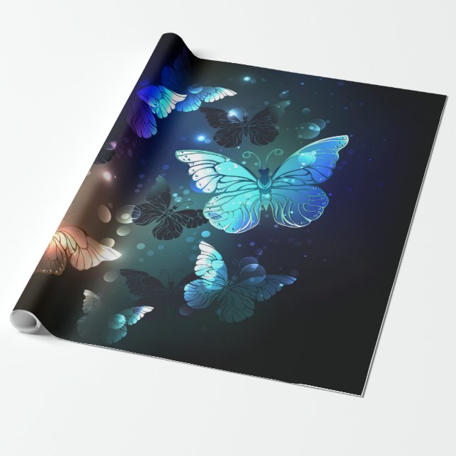 Flatternder Nachtfalter Geschenkpapier (Ungerollt)