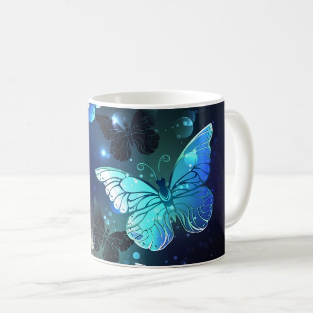 Flatternder Nachtfalter Kaffeetasse (VorderseiteRechts)