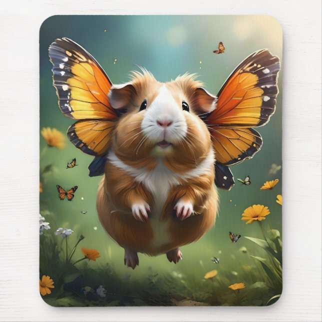 "Flatterpaws: Die Guinea, in der das Schwein flieg Mousepad (Vorne)