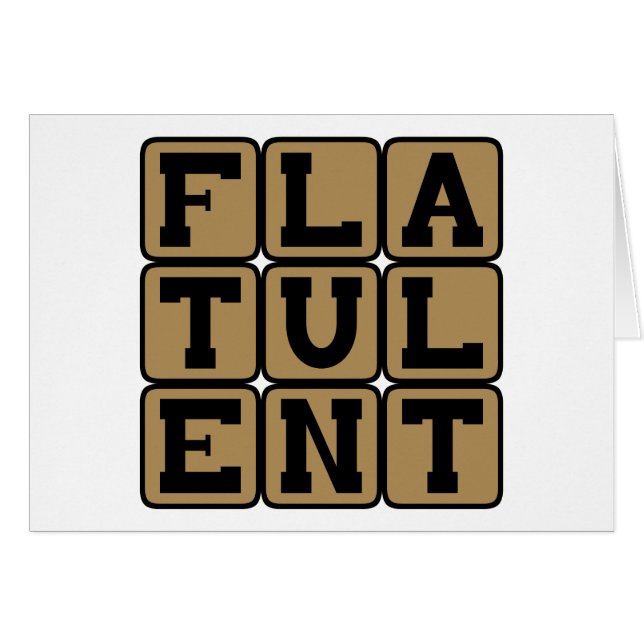 Flatulent, voll von Furzen (Vorderseite (Horizontal))