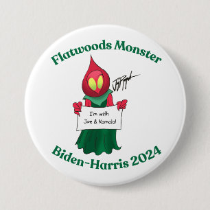 Flatwood Monster Biden-Harris-Button Button
