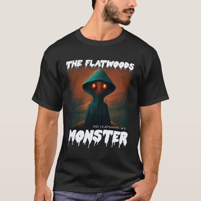 Flatwoods Monster Braxie 1952 Creepy Alien Cryptid T-Shirt (Vorderseite)