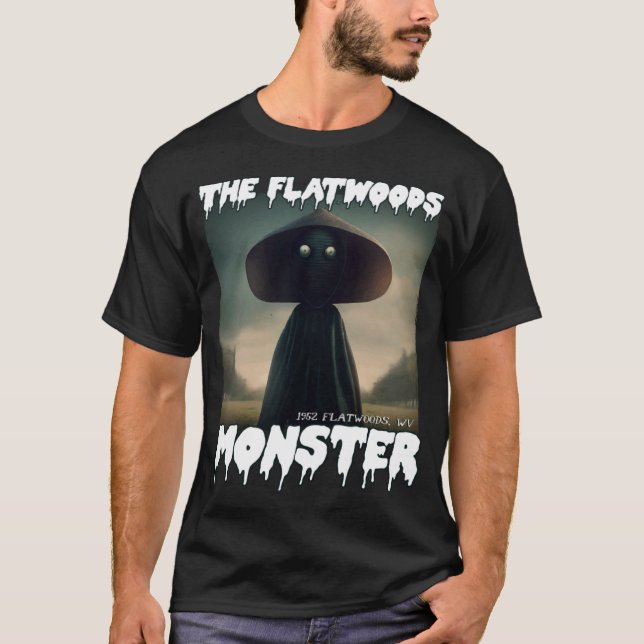 Flatwoods Monster Braxie 1952 Creepy Beängstigend  T-Shirt (Vorderseite)
