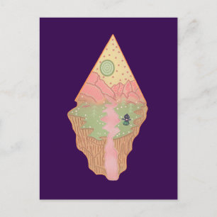 Flatwoods-Monster-Heimatplanet Kryptozoologische Postkarte