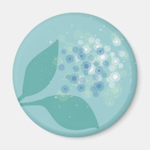 Flaumige Blume Magnet