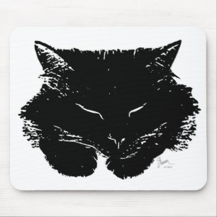 Flaumige Katze Mousepad