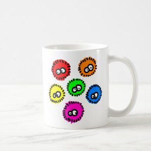 Flaumige Mikroben Kaffeetasse