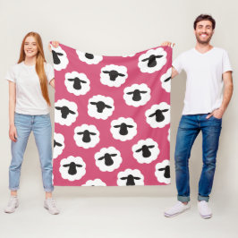 Flaumige Schaf-Faser-Liebe-Strick-Häkelarbeit Fleecedecke