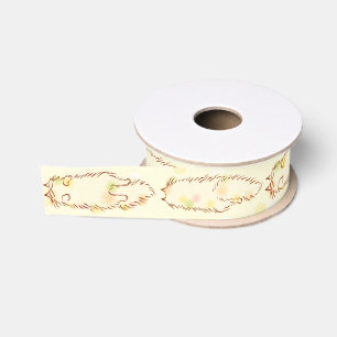 Flaumige schläfrige Katze Ripsband