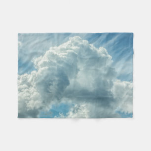 Flaumige Wolken-blaue Fleece-Decke Fleecedecke