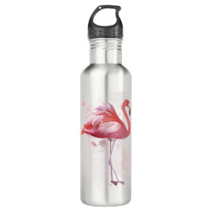 Flaumiger Flamingo Edelstahlflasche