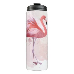 Flaumiger Flamingo Thermosbecher