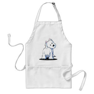 Flaumiger Hintern Westie Schürze