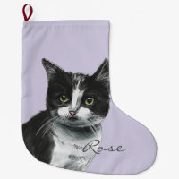 Flaumiges Katzen-Schwarzweiss-Zeichnen