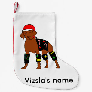 Flausch-Weihnachten Vizsla Kleiner Weihnachtsstrumpf