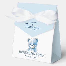 Flauschig blauer Bär Geschenkschachtel