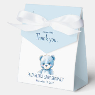 Flauschig blauer Bär Geschenkschachtel