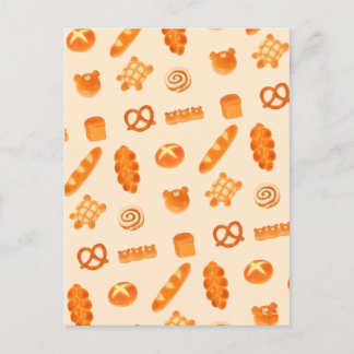 Flauschig Brot Sorte japanischer Snack Postkarte