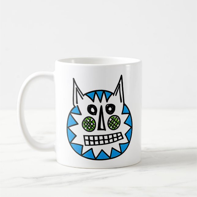 Flauschige Katze Kaffeetasse (Links)