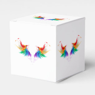 Flauschige Regenbogenflügel Geschenkschachtel