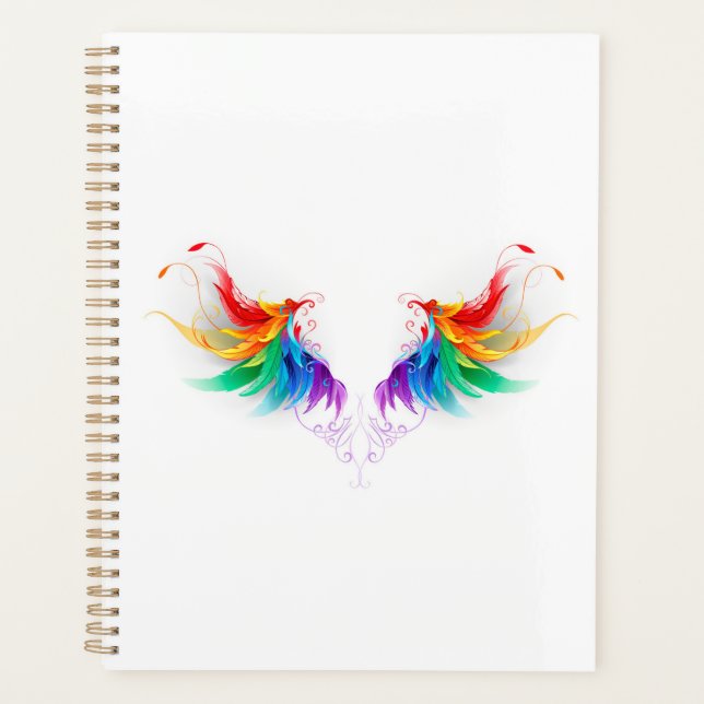 Flauschige Regenbogenflügel Planer (Vorderseite)