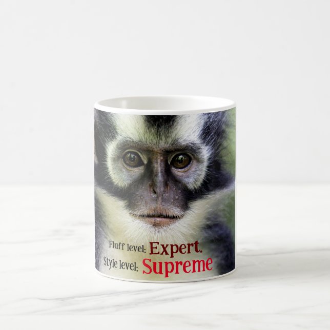 Flauschiger Thomas-Langur Kaffeetasse (Mittel)