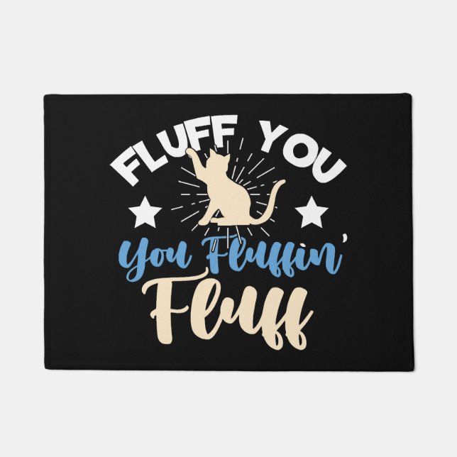 Flauschkatzen Fußmatte (Vorderseite)