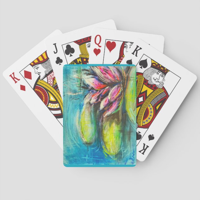 Flautenwellen Spielkarten (Rückseite)
