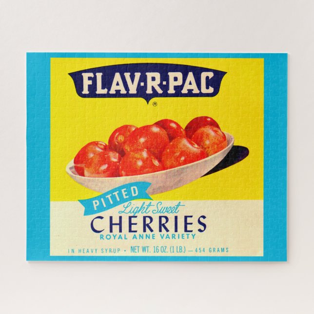 Flav-R-Pac-Kirschen-Etikett (Horizontal)