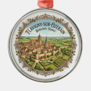 Flavigny-sur-Ozerain Frankreich Reise Souvenir Ornament Aus Metall