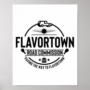 Flavortown Männer und Frauen Feinschmecker geben T Poster