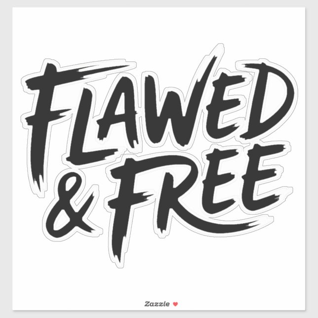 Flawed and Free Aufkleber (Blatt)