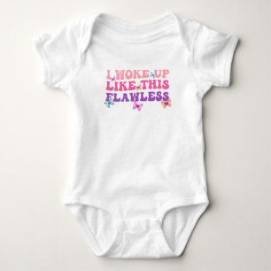Flawless Butterflies Wasserfarbe Niedlich Groovy Baby Strampler