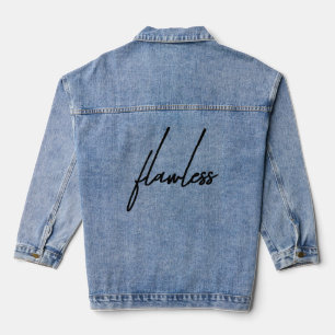 "Flawless Custom Denim Jacket Personalisierte Mode Jeansjacke