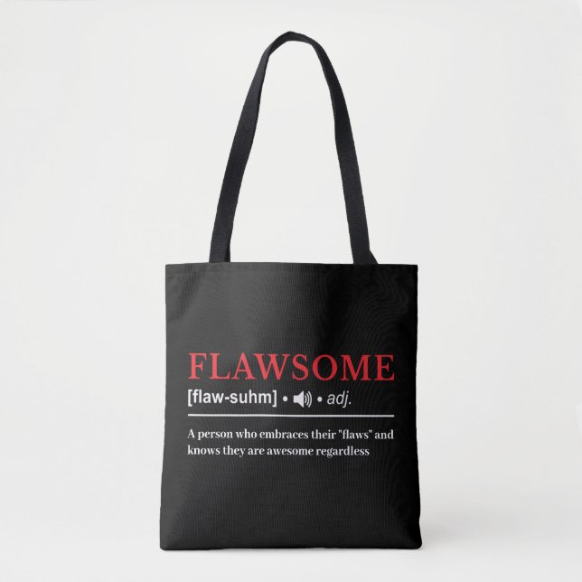 Flawsome - Anpassbare Definition Tasche (Vorderseite)