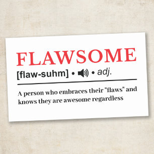Flawsome - Anpassbare Wörterbuch-Definition Rechteckiger Aufkleber