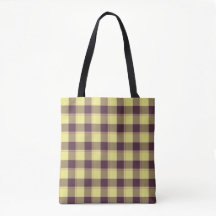 Flax and Livid Brown Plaid Yellow